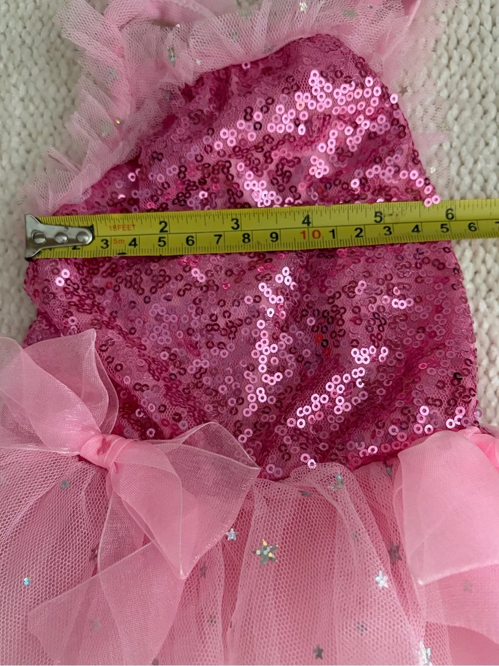 NWOT Sequin Tulle Dog Cat Dress with Ruffle Skirt